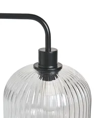 Set med 2 vägglampor COMAPALA Metall Svart_1037643