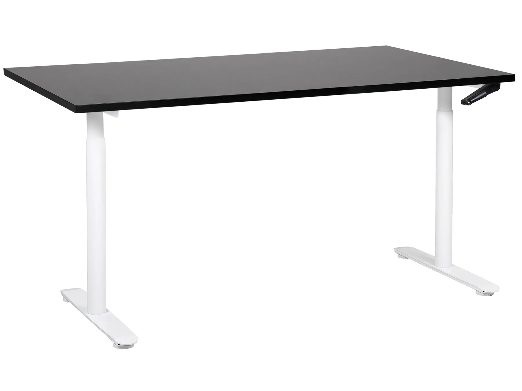 Manuellt höj- och sänkbart skrivbord DESTINAS 160 cm 72 cm Svart/ Vit_899100