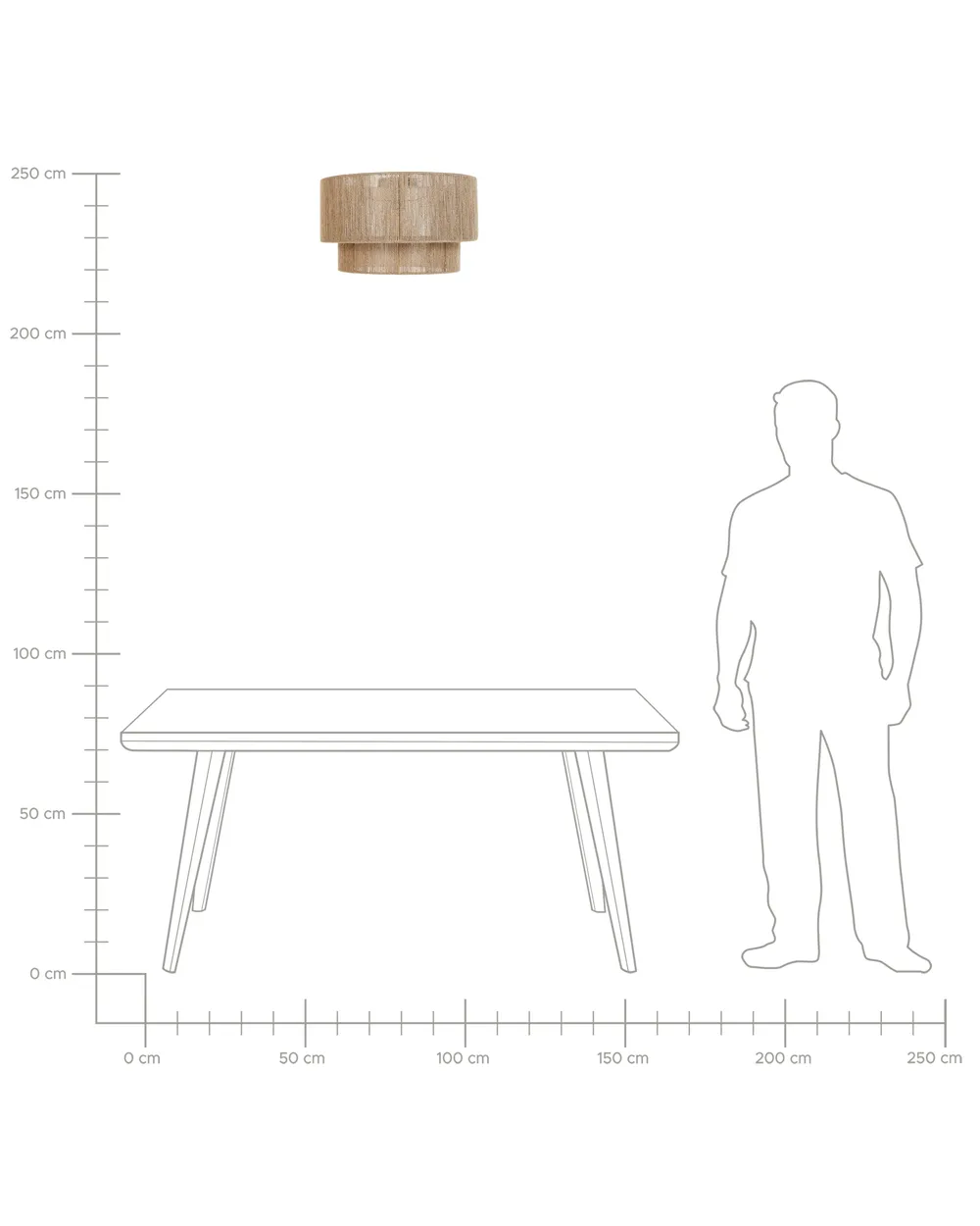 Ceiling Lamp DORING Jute Natural_930188