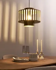 Pendant Lamp HUGLI Metal Brass_986229