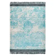 Rug AKARSU Blue 140 x 200 cm Viscose_837054