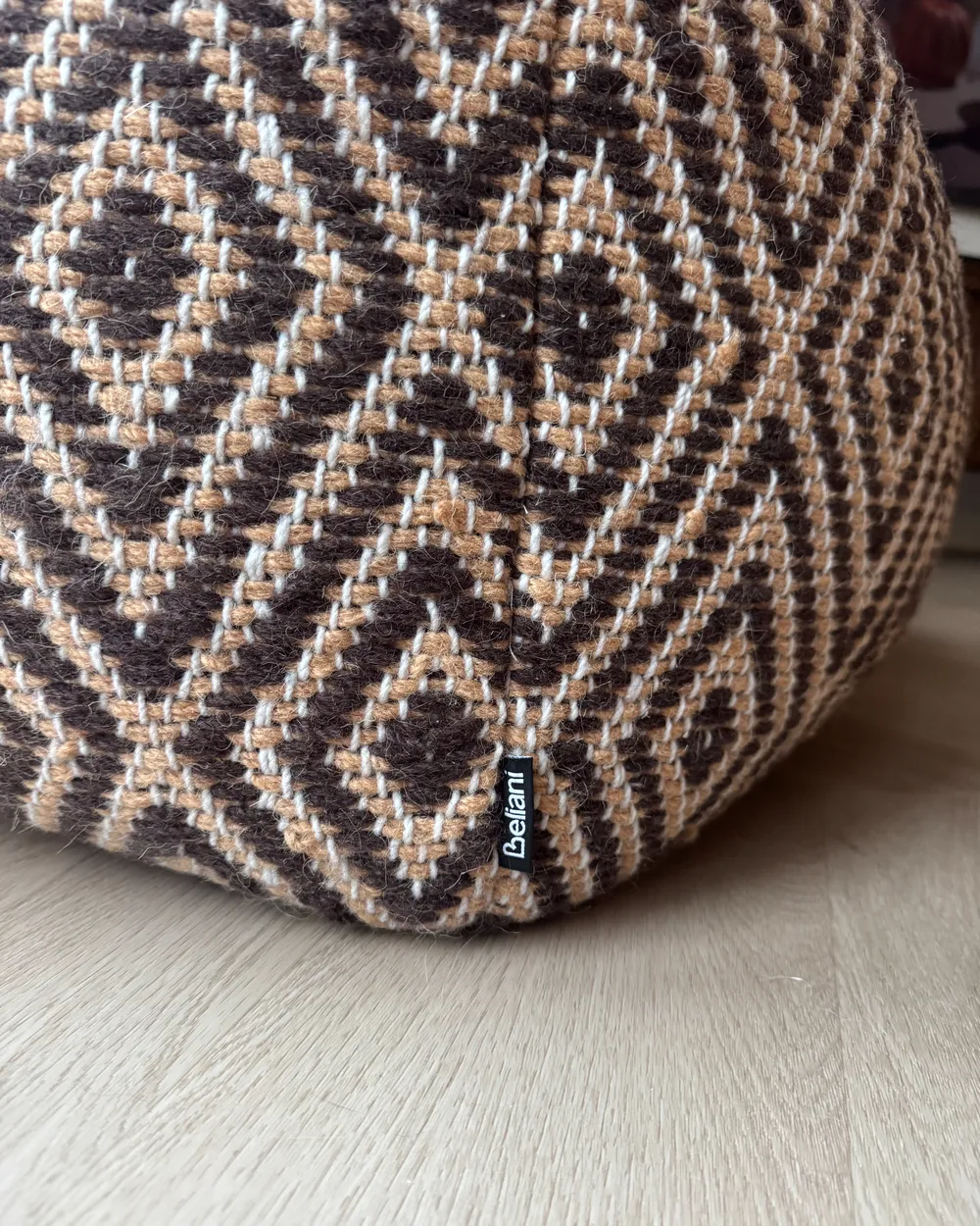 Pouffe MANISA Wool Brown_1048017