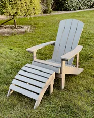 Garden Chair ADIRONDACK Light Grey_933059