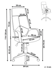 Office Chair DELIGHT II Faux Leather Taupe_1024846
