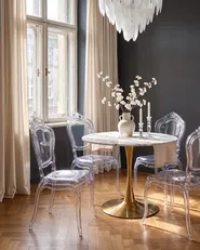 Set of 2 Dining Chairs VERMONT Transparent_1094017