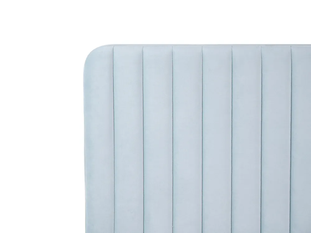 Bed Velvet LUNAN 180 x 200 cm (EU Super King) Light Blue_993709