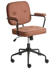 Desk Chair PAWNEE Fabric Golden Brown_1057336