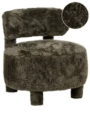 Armchair HAMINA Faux Fur Dark Green_1072145