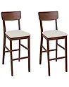 Baarituolisetti 2 kpl AMBLER Tummanruskea/beige