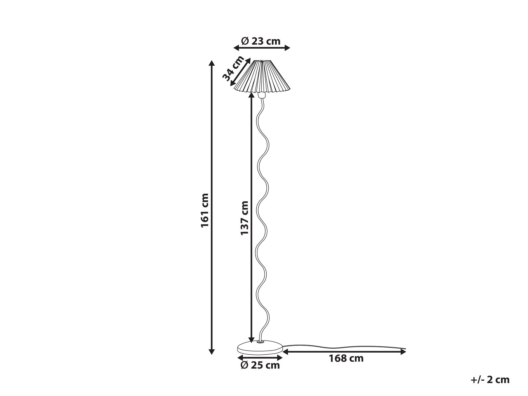Golvlampa JIKAWO Metall Rosa_898291