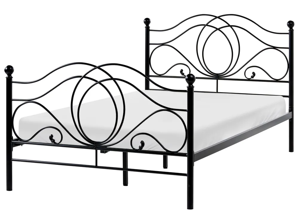 Metal Bed Black LYRA Various Sizes