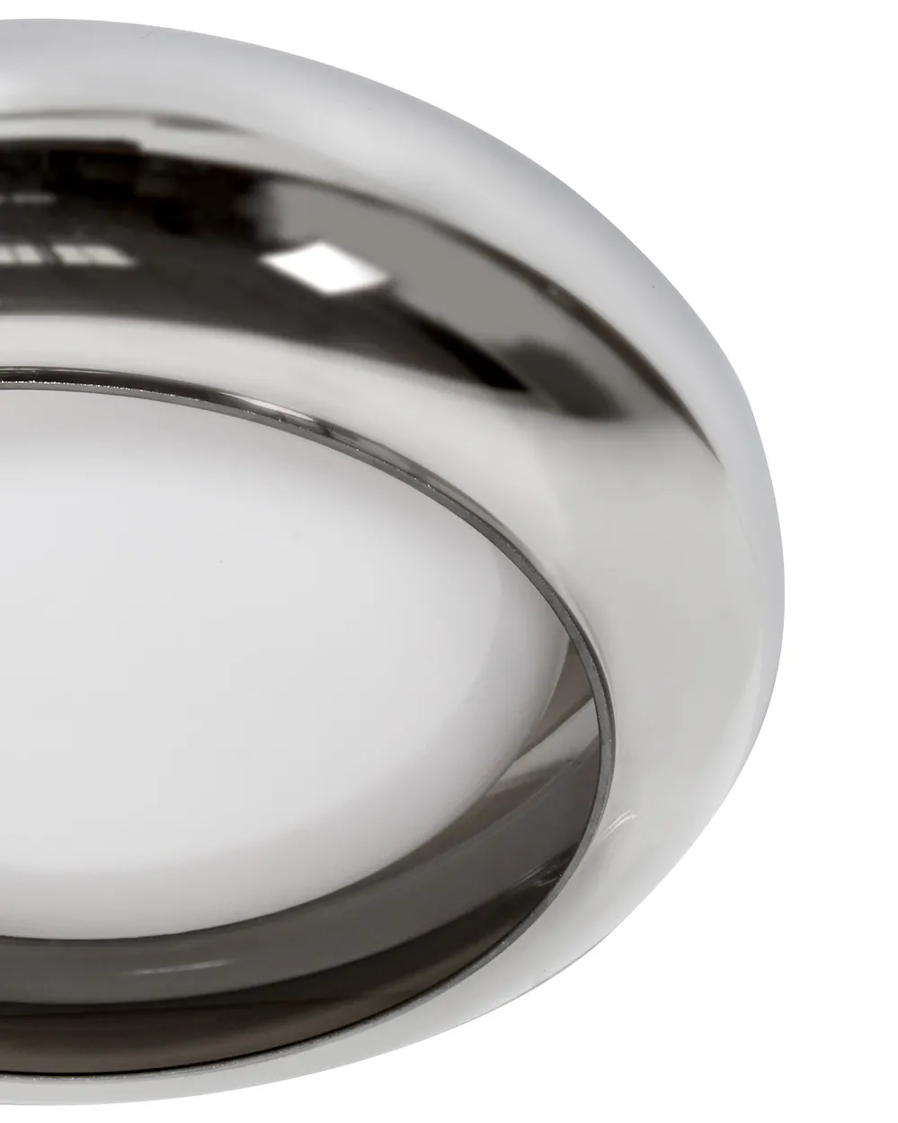LED Ceiling Lamp NITH with Dimmer Glass Silver_1107079