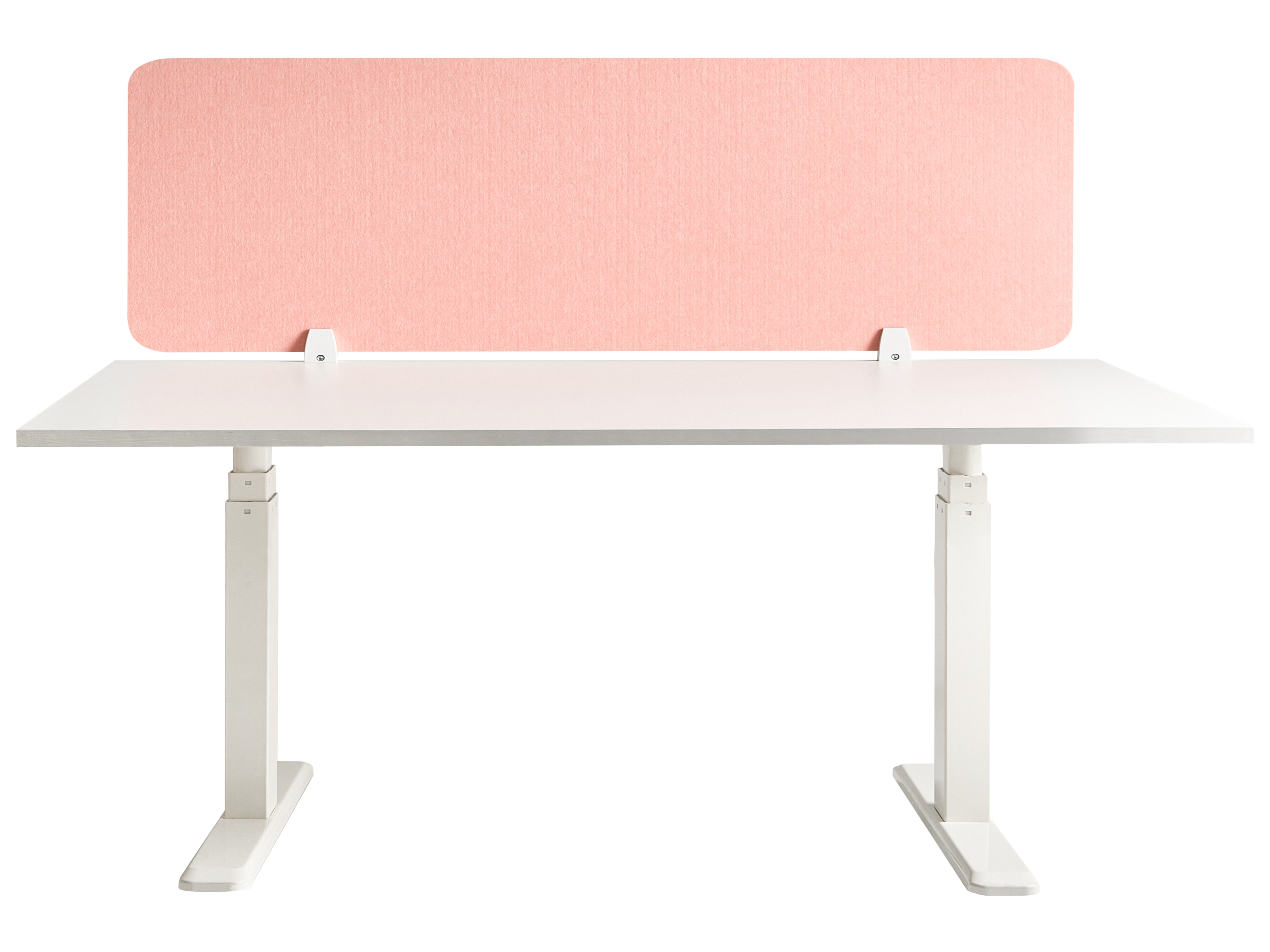 Desk Screen SPLIT 160 x 50 cm Peach Pink_1050627