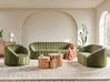 Living Room Set 6 Seater MALUNG Velvet Dark Green