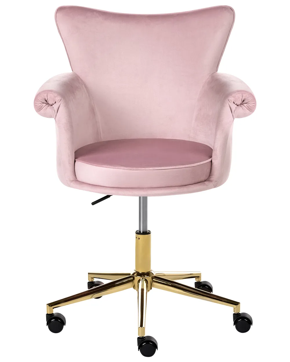 Desk Chair VELENCIA Velvet Pastel Pink_1062283