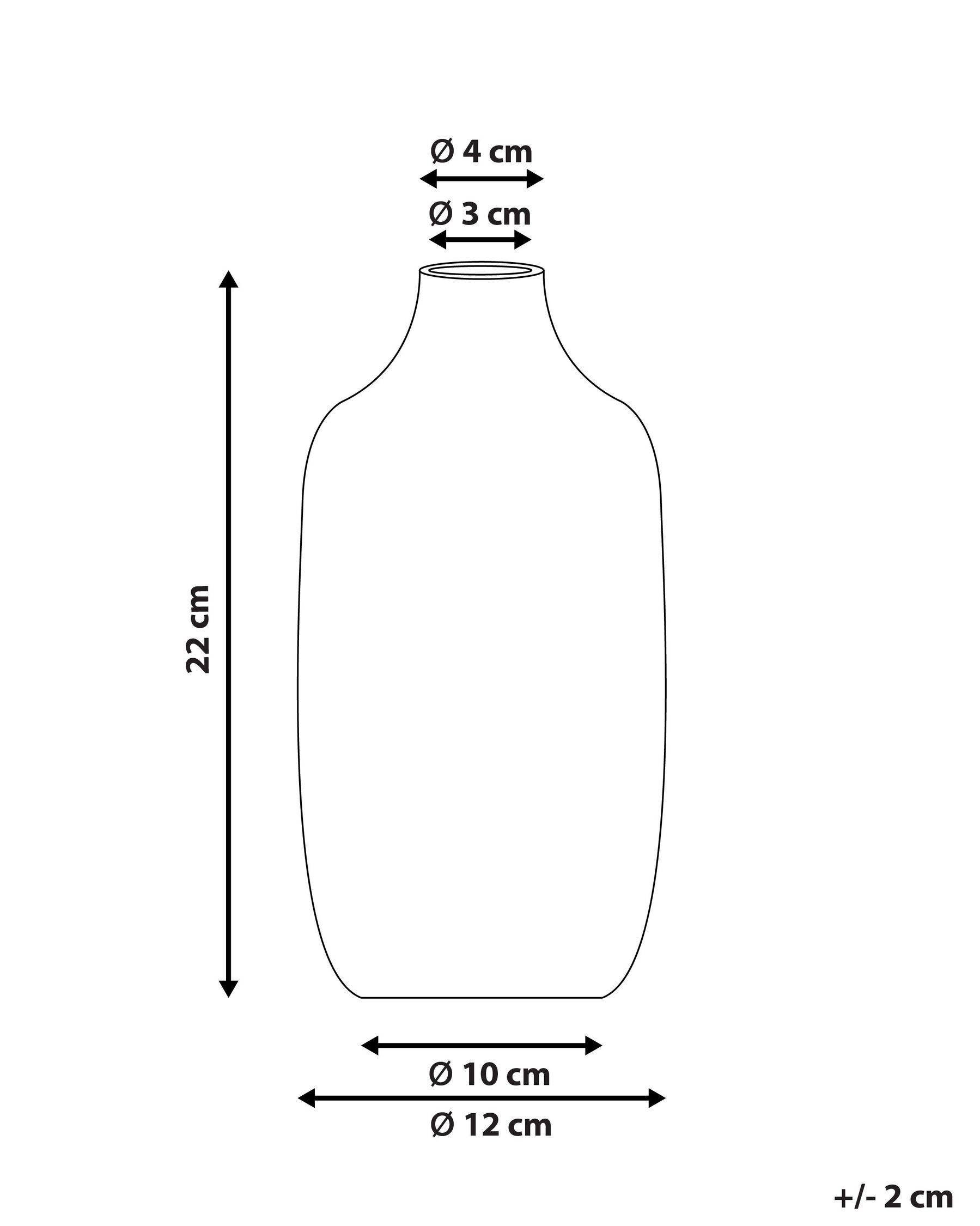 Kukkamaljakko AENUS 22 cm Kivitavara Valkoinen_810632