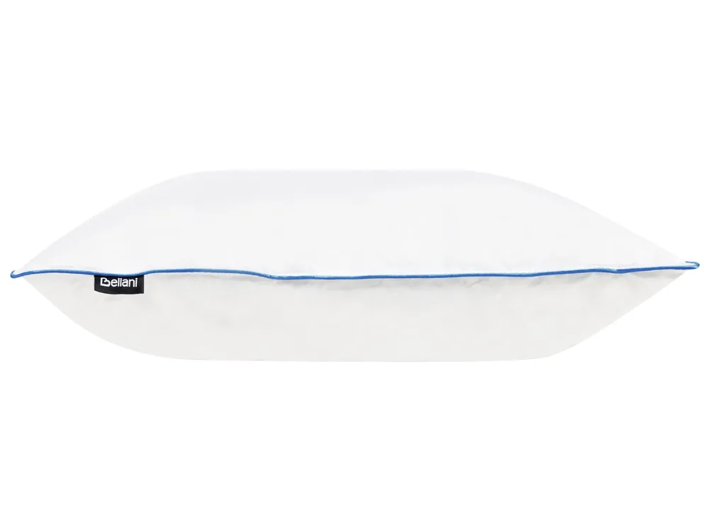 Bed Pillow ANETO High 80 x 80 cm Duck Feathers and Down White_1022965