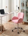 Desk Chair PRIDDY Boucle Pink