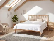 Bed Pine Wood URDOS 180 x 200 cm (EU Super King) Light Brown_1082474