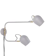 Vägglampa ESTRELLA Justerbar Metall Ljusgrå_882773