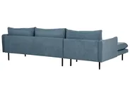 Hörnsoffa 4-sits VINTERBRO Chenille Blå Högervänd_901045