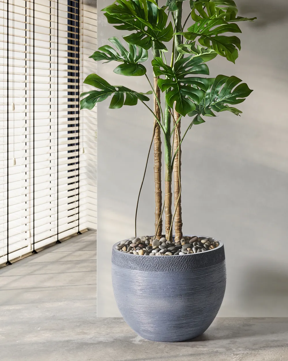 Plant Pot ZAKROS 50 cm Grey