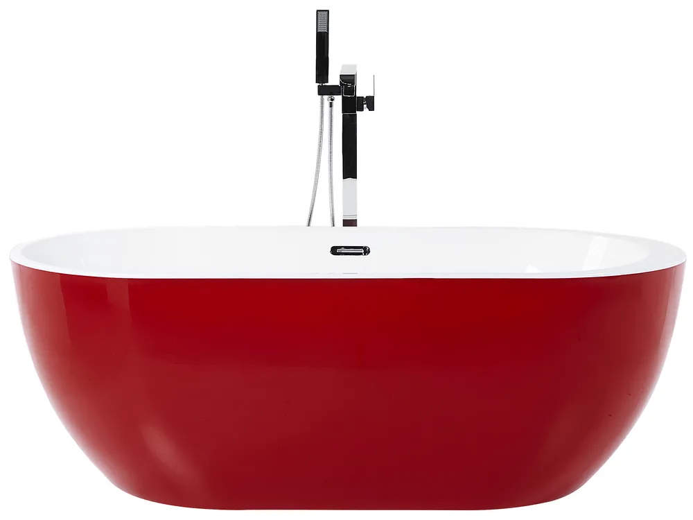 Freestanding Bathtub NEVIS 1600 x 750 mm Red_828370