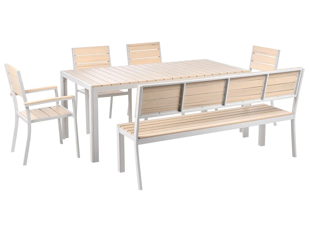 Garden Dining Set 7 Seater COMO/PRATO Beige