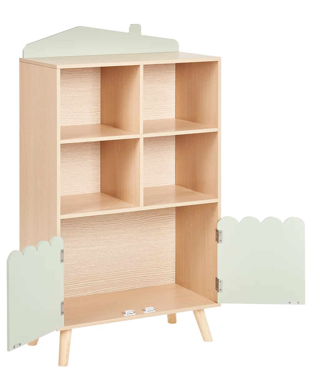 2 Tier Shelving Unit LACKEY 105 cm Light Green_950094