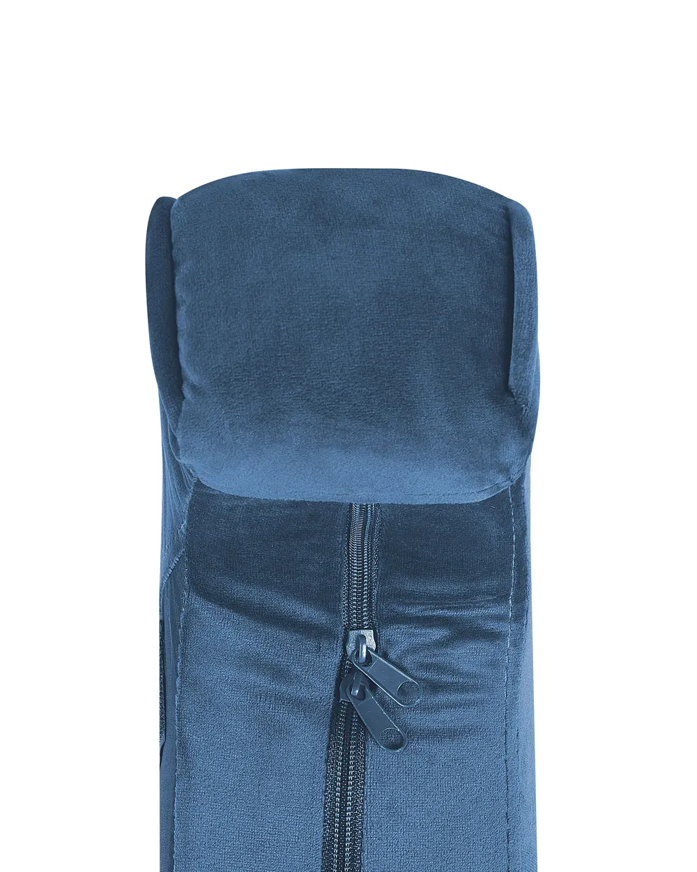 Armchair SANDSET with Footstool Velvet Dark Blue_776379