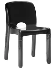 Set of 4 Garden Chairs BETIM Black_988725