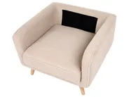 Living Room Set 4 Seater KILJA Boucle Beige_1113613