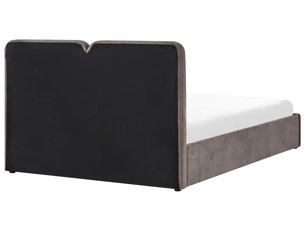 Ottoman Bed ARBOIS Chenille Taupe 160 x 200 cm (EU King Size)_1023123
