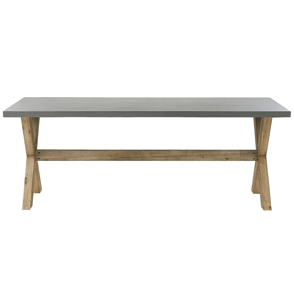 Trädgårdsmatbord OLBIA 200 cm 100 cm Betong Grå_771279