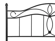 Bed Metal ANTLIA 140 x 200 cm (EU Double) Black_806580