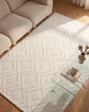Rug KEVIREL Off-White 160 x 230 cm_1114763