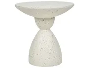 Sidobord CAFFI 50 cm 50 cm Terrazzoeffekt Off-White_873757