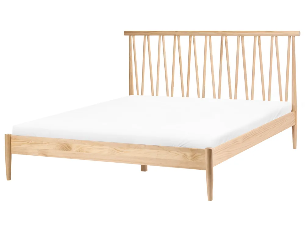 Bed Pine Wood URDOS 160 x 200 cm (EU King Size) Light Brown