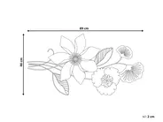 Väggdekoration Blomma EUROPIUM Metall 46 cm Guld_933887