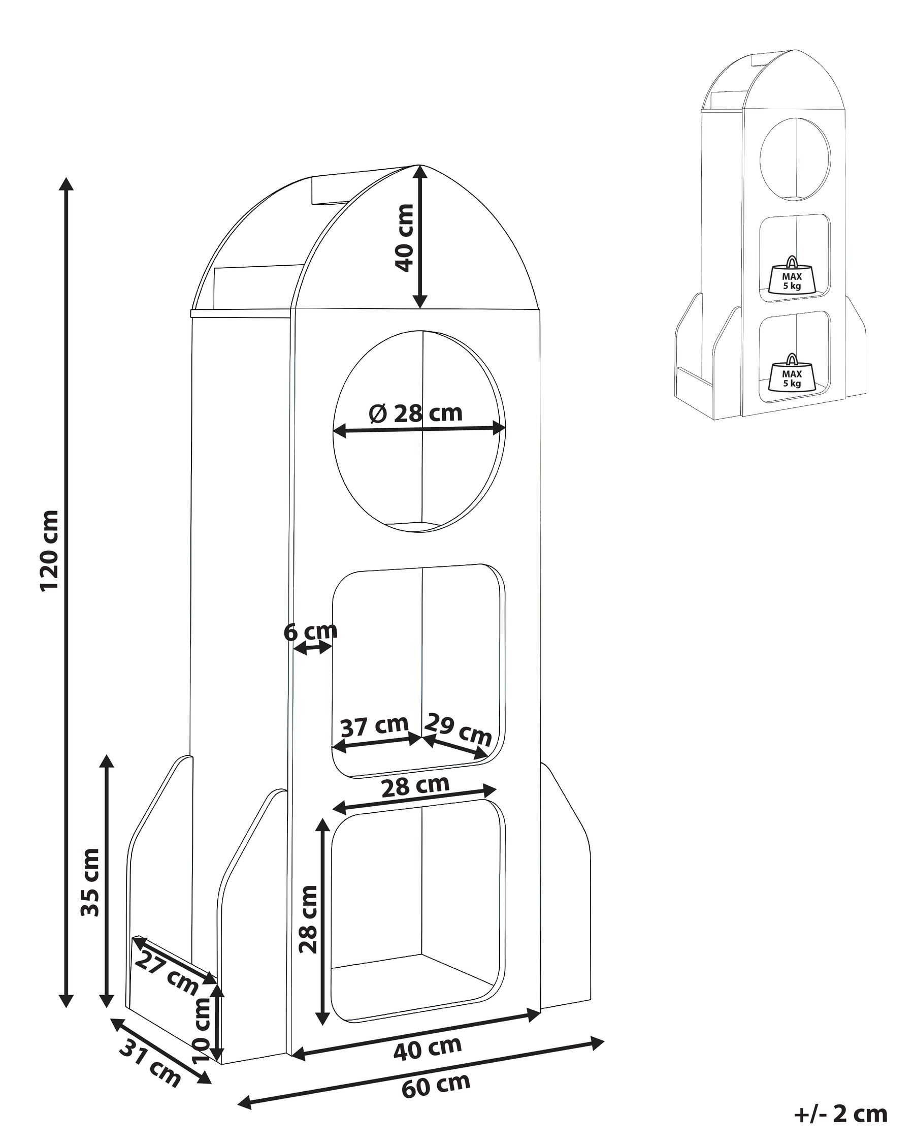 Shelving Unit COSMOS 120 cm White_1044722
