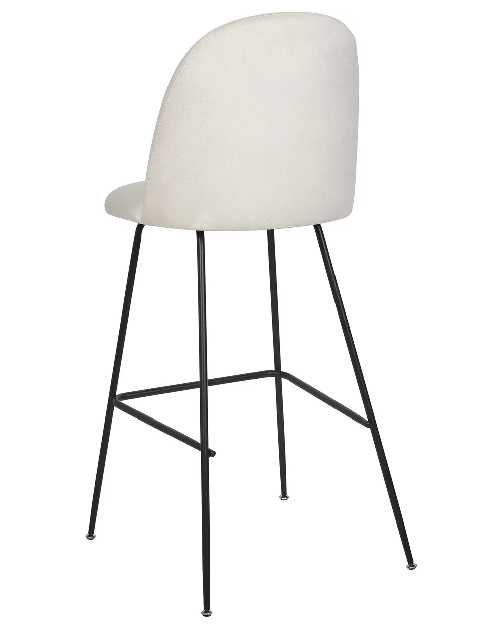 Set med 2 barstolar ARCOLA Sammet Off-White_902377