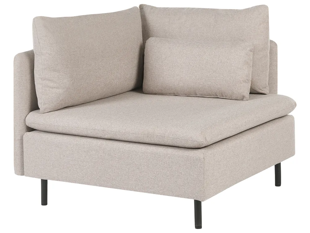 Modular Sofa 2 Seater EGERIS Fabric Beige_1067331