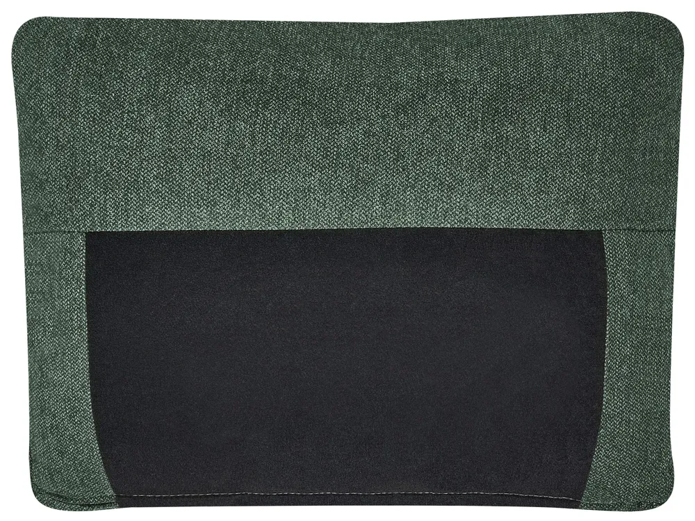 Corner Sofa 4 Seater BREDA Fabric Green Right Hand_1069542