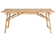 Garden Dining Set 4 Seater TINDARI Bamboo Light Brown_921536