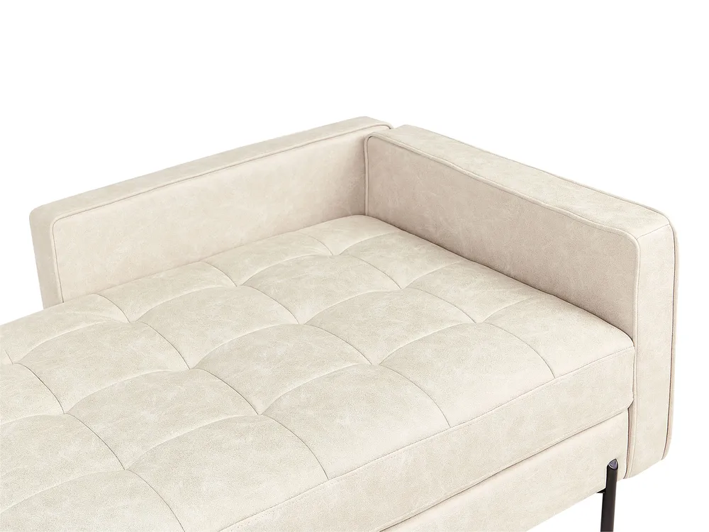 Divaani oikea REBAIS Keinonahka Vaaleanbeige_935776