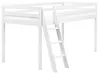 Mid Sleeper Bed Pine Wood ASCOUX 90 x 200 cm (EU Single) White