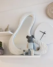 Seinäpeili GUICLAN 61 cm 83 cm Valkoinen_1039587