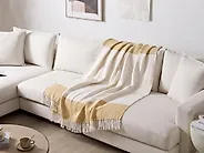 Pläd SALME 130 x 170 cm Beige_1179908