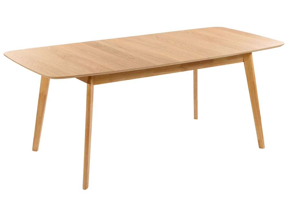 Extending Dining Table Light Wood MADOX Various Sizes