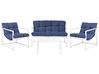 Ulkosohvaryhmä pöydällä 4-istuttava GARDA Metalli Sininen